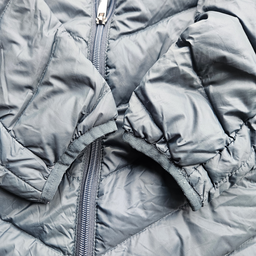 London Fog Packable Down Jacket Women’s Medium Blue Lightweight Hooded Puffer - Picture 2 of 4